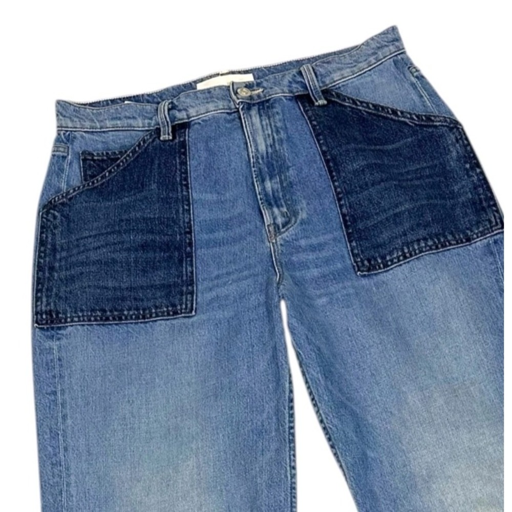 MOTHER Superior 30 Wide Leg The Patch Maven Heel Love Triangle Jeans $298 MSRP